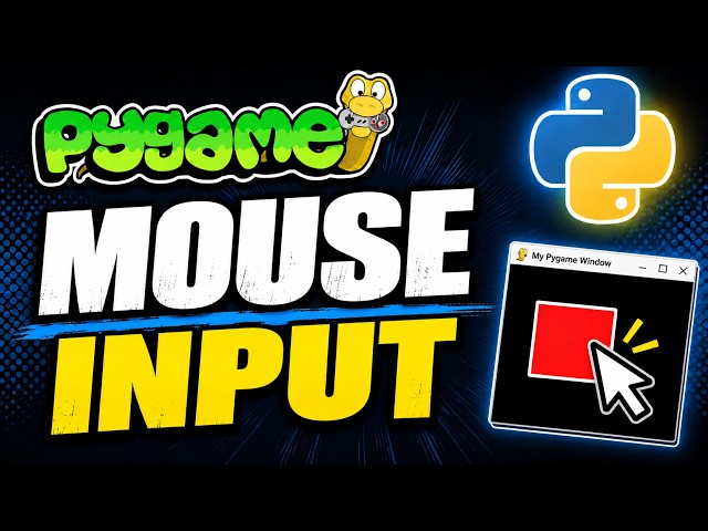 Pygame Tutorial for Beginners - Mouse Input