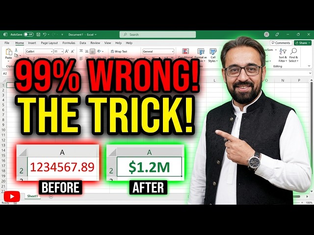 99% of Excel Users Format Numbers WRONG (Fix It in 2 Mins)