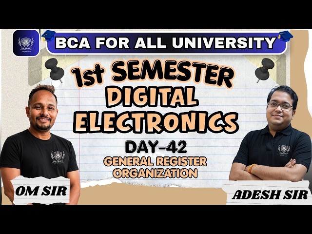 #bca General Register Organization | BCA 1st Semester | Digital Electronics | Day 42