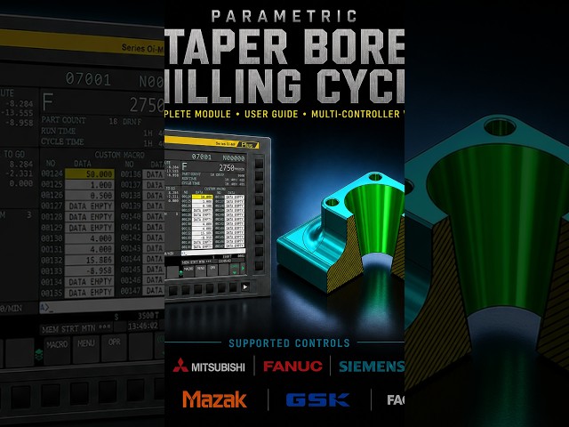NEW Parametric Taper Bore Milling Cycle | Now Available in CNC Automation Pro + Standalone