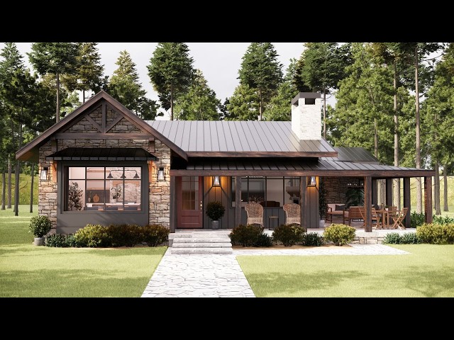 STUNNING 1500 sqft  Rustic Retreat for Your Golden Years With Floor Plan