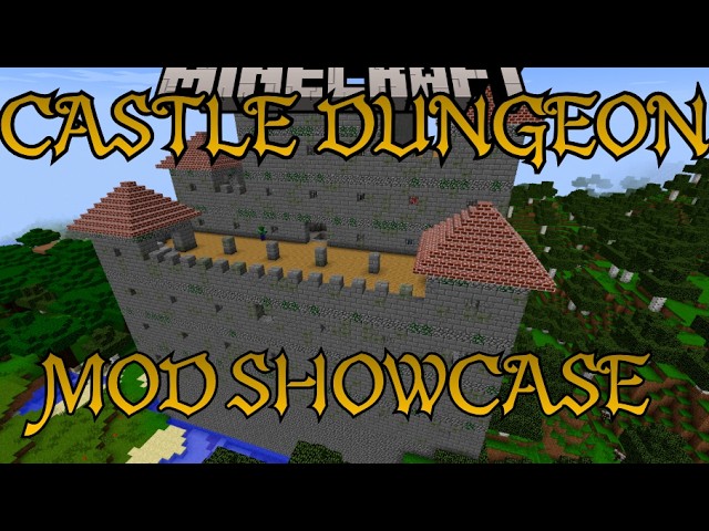 Minecraft Mod Showcase - Castle dungeon mod - (Big structures and whole bunch of mobs!) Mod review