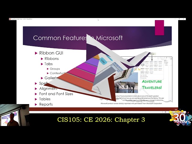 CIS105: 9/15/26: Computing Essentials 2026: Chapter 3: Application Software