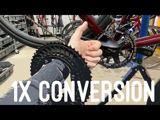 Easily convert your bike from a 2X to 1X drivetrain.