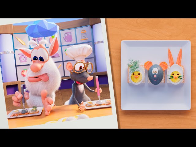 Booba: Food Puzzle 🍞 Die Ostereier 🥚 Folge 20 - Lustige Trickfilme für Kinder