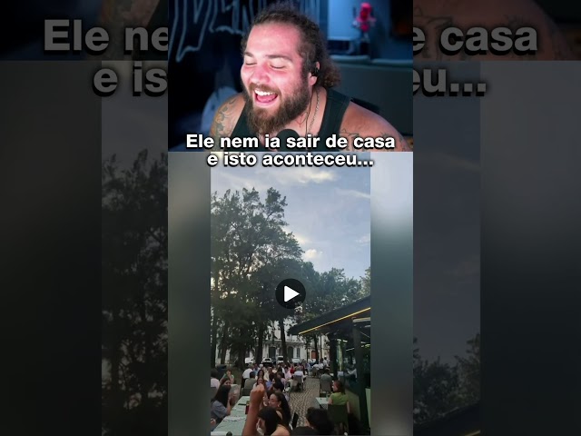 ESTE RAPAZ NEM IA SAIR DE CASA MAS ISTO ACONTECEU... #shorts