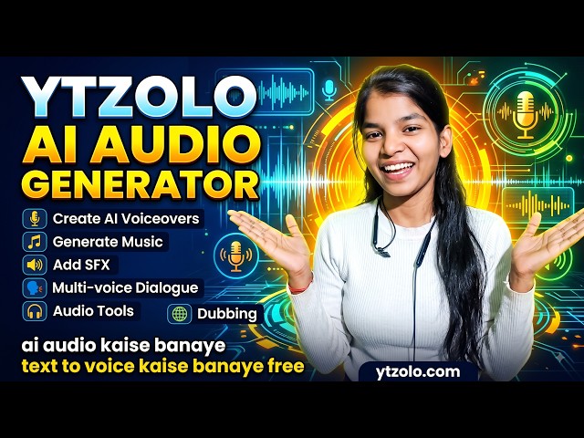 YTZolo AI Audio Generator Create Professional Voiceovers in Minutes, ai audio generator for video