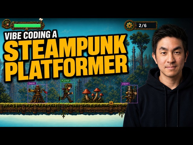 Vibe Code a Steampunk Platformer Game and Sprites With AI - Here's How.