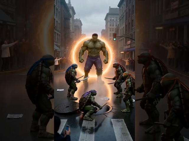 Hulk VS Teenage Mutant Ninja Turtles | Four Against One