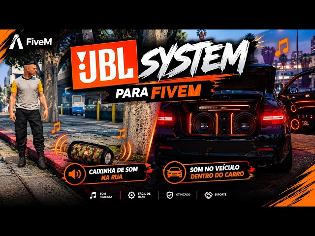 JBL SYSTEM  CAIXINHA DE SOM + SOM NO VEÍCULO  FiveM