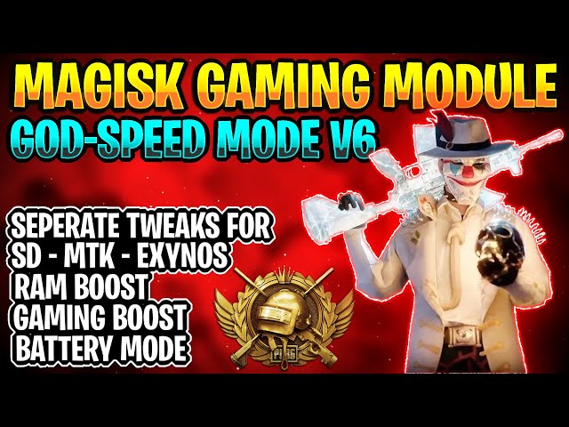 Best Magisk Gaming Module | GODSPEED MODE V6 | Best Magisk Module for BGMI/PUBG | PUBG Lag Fix