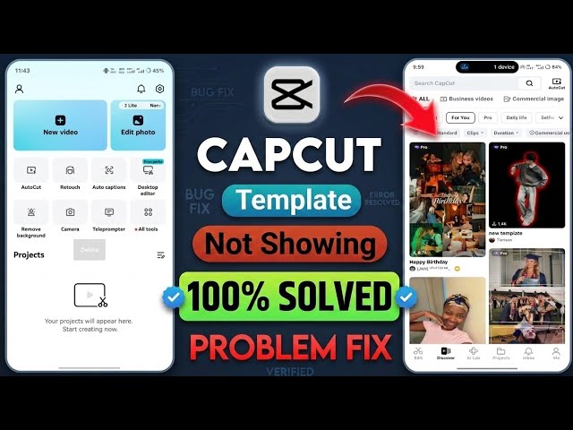 Capcut Tamplate Not Showing 2026 | How To Fix Template Not Showing | Template Not Showing 