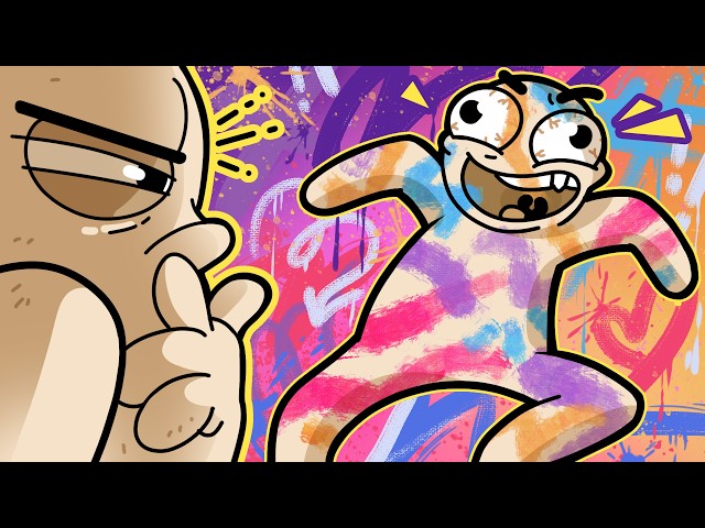 Painting ourselves to hide in plain sight in Meccha Chameleon!