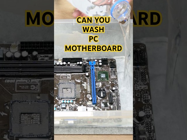 Can you wash a PC motherboard?