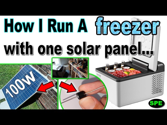 It Pays To Know The Alternatives: Run small portable freezers w/ 100-watt PV solar panel + diodes