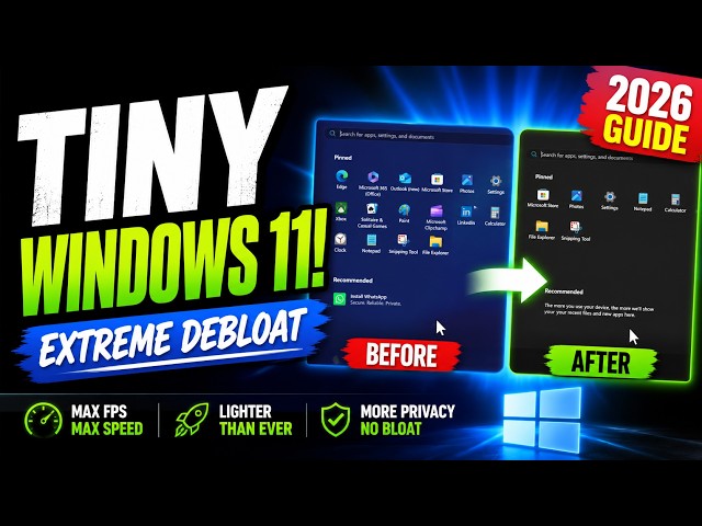I Stripped Windows 11 Down to Almost Nothing