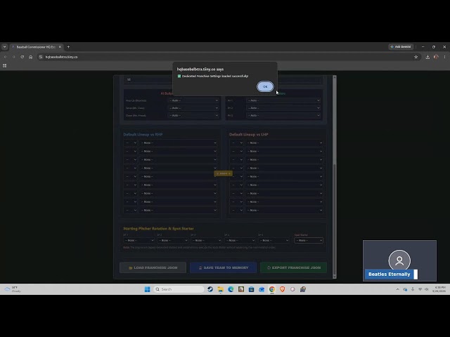 Baseball Xtra by Paul Fay | A Not So Masterful Tutorial on Creating a Season and Using Franchise HUB
