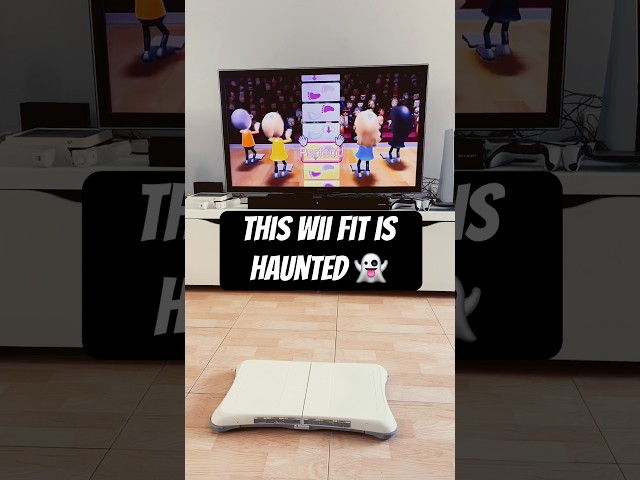 ghost does Wii fit workout 👻 #wiifit