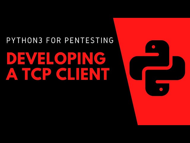 Python3 For Pentesting - Developing A TCP Client