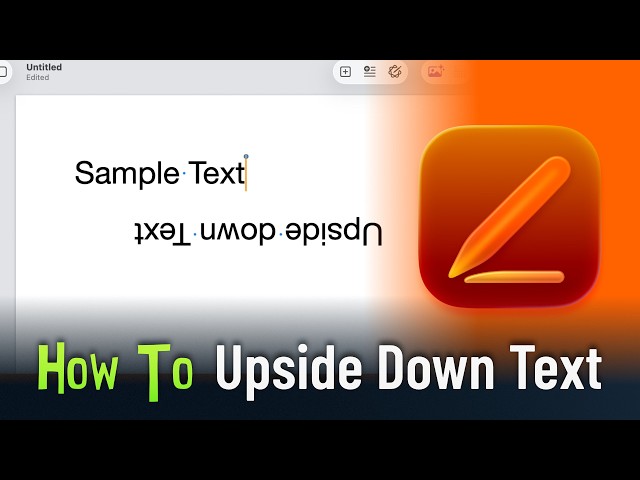 How to Make Text Upside Down in Pages on Mac (Rotate & Flip Tutorial)