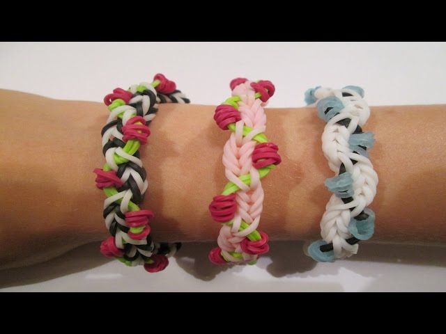 Rainbow Loom- Petite Fleur Bracelet (Original Design)