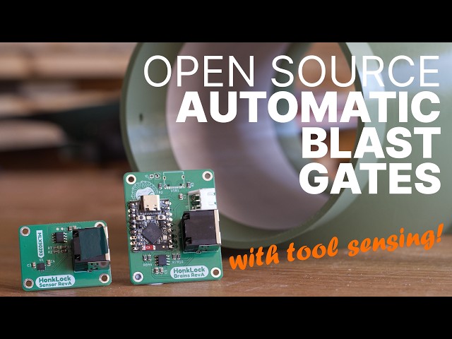Open Source Automated Blast Gates with (non-invasive) tool detection!