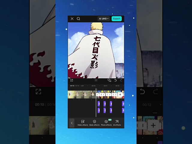 trending Naruto edit tutorial in Capcut