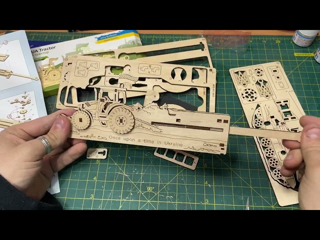 UGEARS Tractor and Tank Wooden Model Set Build and Review
