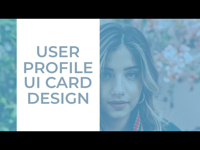 Profile Card UI Design  --  User Profile Card Design in HTML CSS and Javascript
