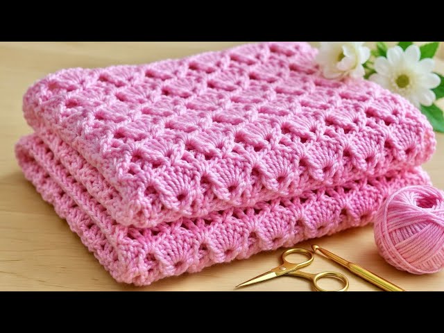 NEW!💥🩵 Beautiful Crochet Pattern! Crochet for Beginners, Easy Crochet blanket,Top, Tunic