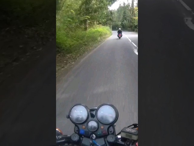 Driver overtakes slow vehicles approaching right bend risking head on crash.