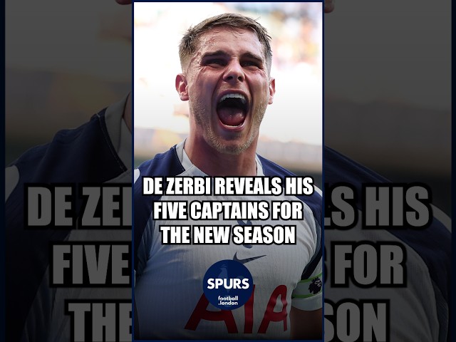 © Roberto De Zerbi names his five Tottenham captains for the upcoming season