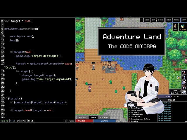 An MMORPG Where You Code Your Character?! | Adventure Land
