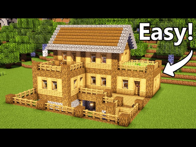 Minecraft : How to build a Survival Starter House | Tutorial 🏠