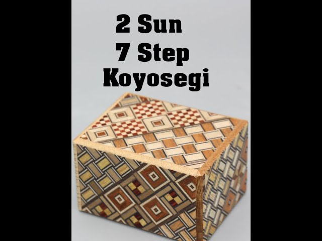 Japanese Box Puzzle - 2 Sun 7 Step Koyosegi #shorts