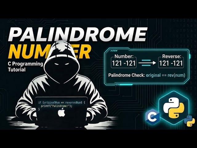 C Programming | Palindrome Number Program in C | Easy Explanation for Beginners