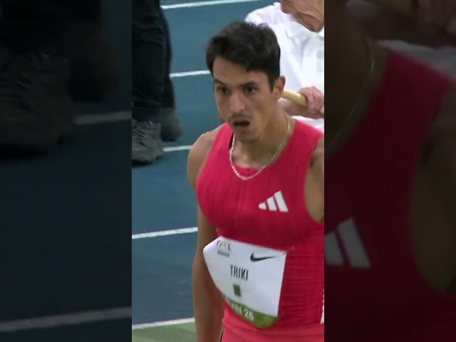 Triki with a huge 17.35m world lead in the triple jump #worldindoortour