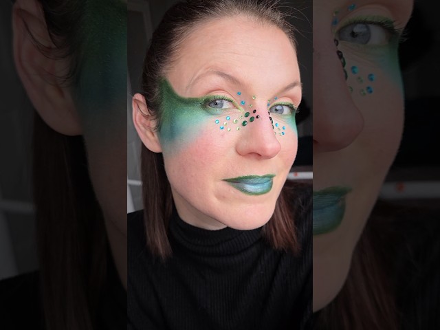 Editorial style make up #makeup #makeuptutorial #plouise #green