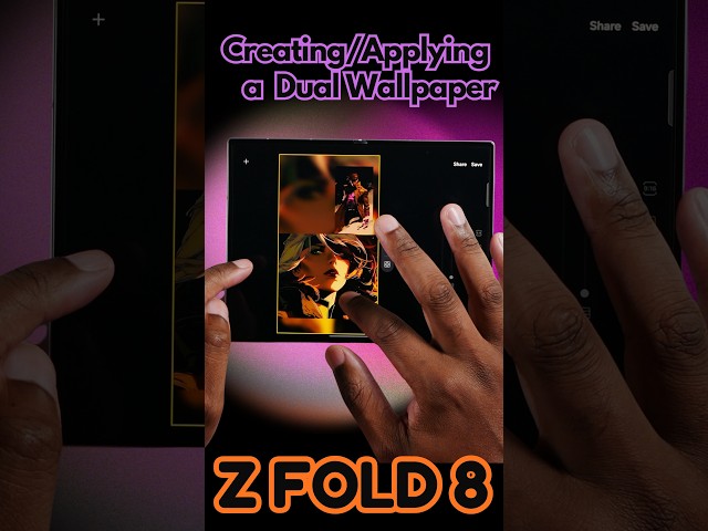 Z Fold8 Dual Wallpaper Feature. Let's Customize!