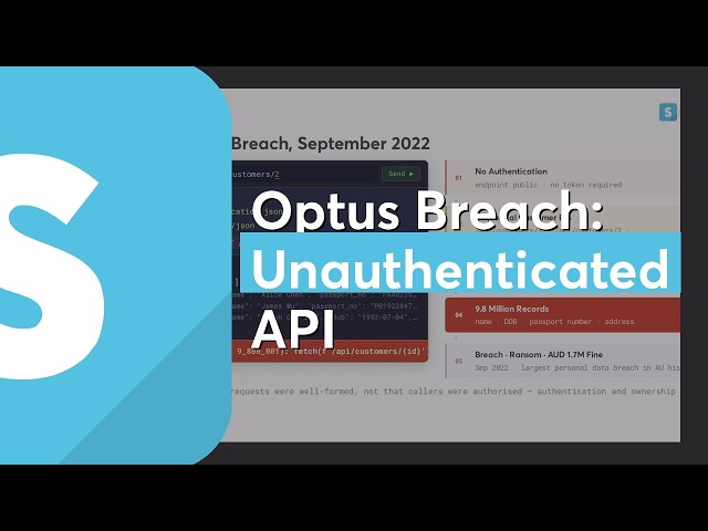 Optus Breach: Unauthenticated API Exposed 10 Million Records