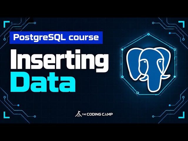 Insert Data into PostgreSQL | Beginner Course #4