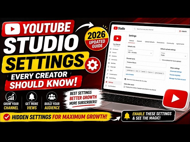 YouTube Studio Hidden Settings You Must Enable