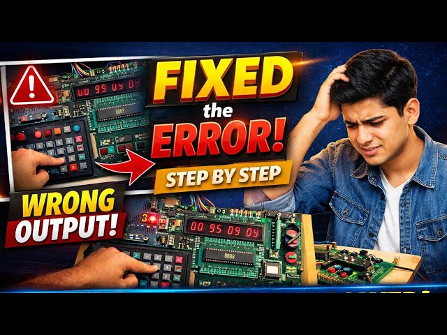 Solved Microprocessor Kit Error 🔥 Student Getting Wrong Output Fixed Step by Step | Practical Learn