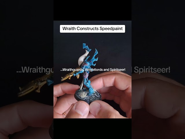Painting Tips|How to Speedpaint Aeldari Wraith Constructs #warhammer40k #miniaturepainting #aeldari