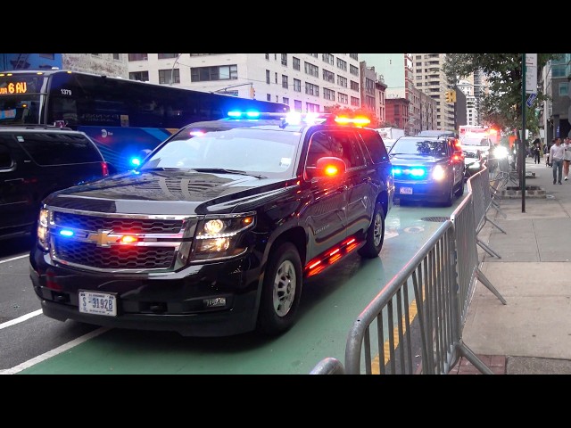 Trump & World Leaders' Motorcades Take Over NYC for UN General Assembly 2026