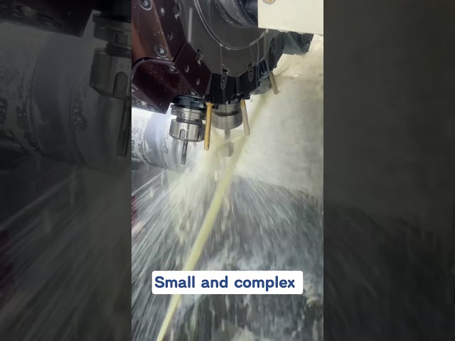 CNC Turning Stainless Steel Parts with LIHAO 90° Y-Axis Lathe #cnc #cncmill #machine  #factory