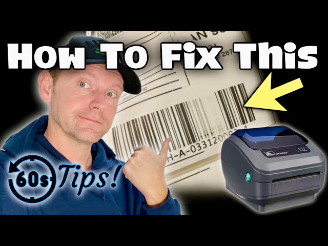 How To Clean & Fix Thermal Printer Head Fading! | 60 Second Tips | Ep14