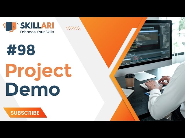 #98 - Project Demo | Data Science For Beginners | Learn Free Data Science Coaching Classes |Skillari