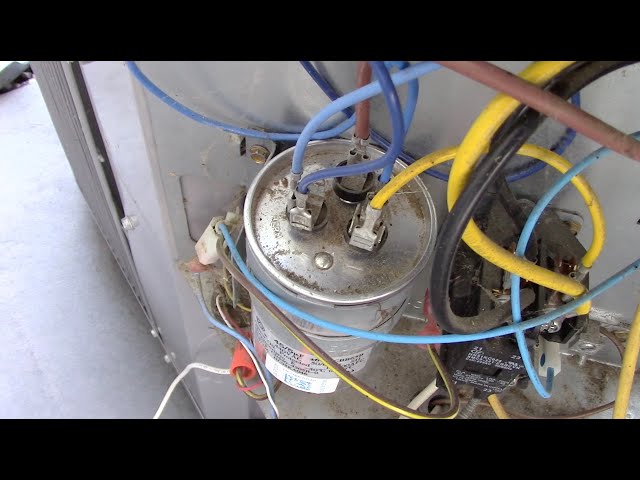Replacing the Run Capacitor on the Carrier Air Conditioner.