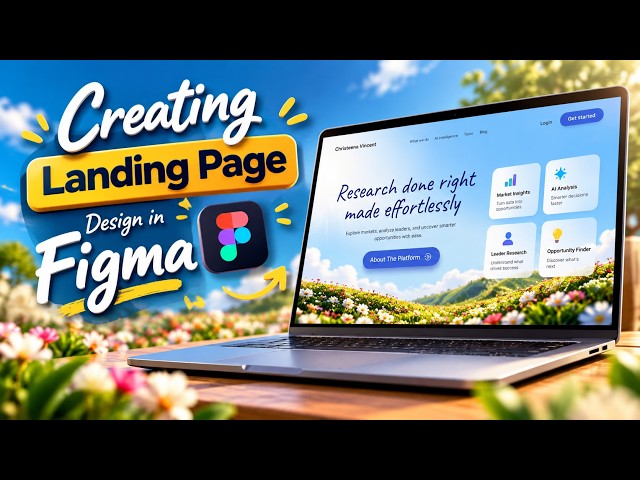 Creating a Modern Landing Page in Figma | UI/UX Design Tutorial 🚀